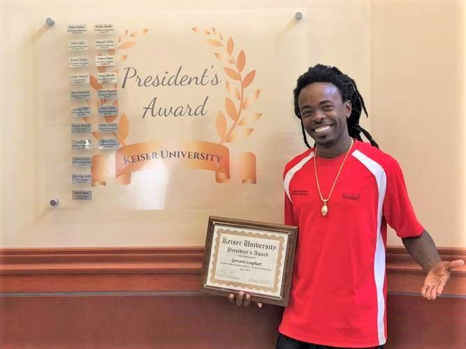 Roche Agent Gervaris Leaphart Recognized by Keiser University